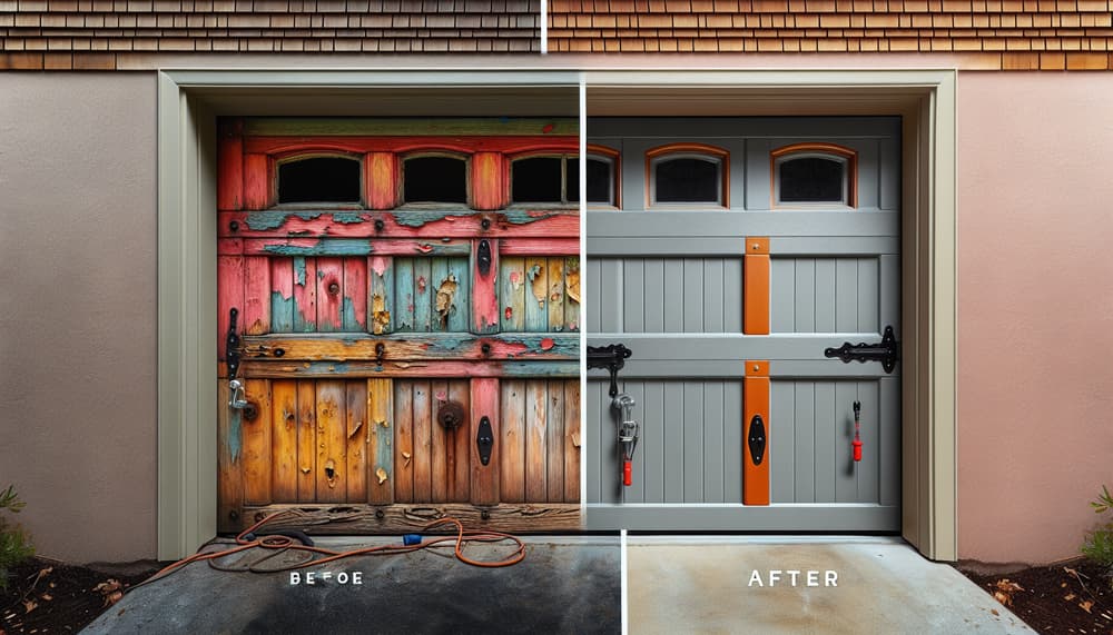 Garage door work in Bellevue