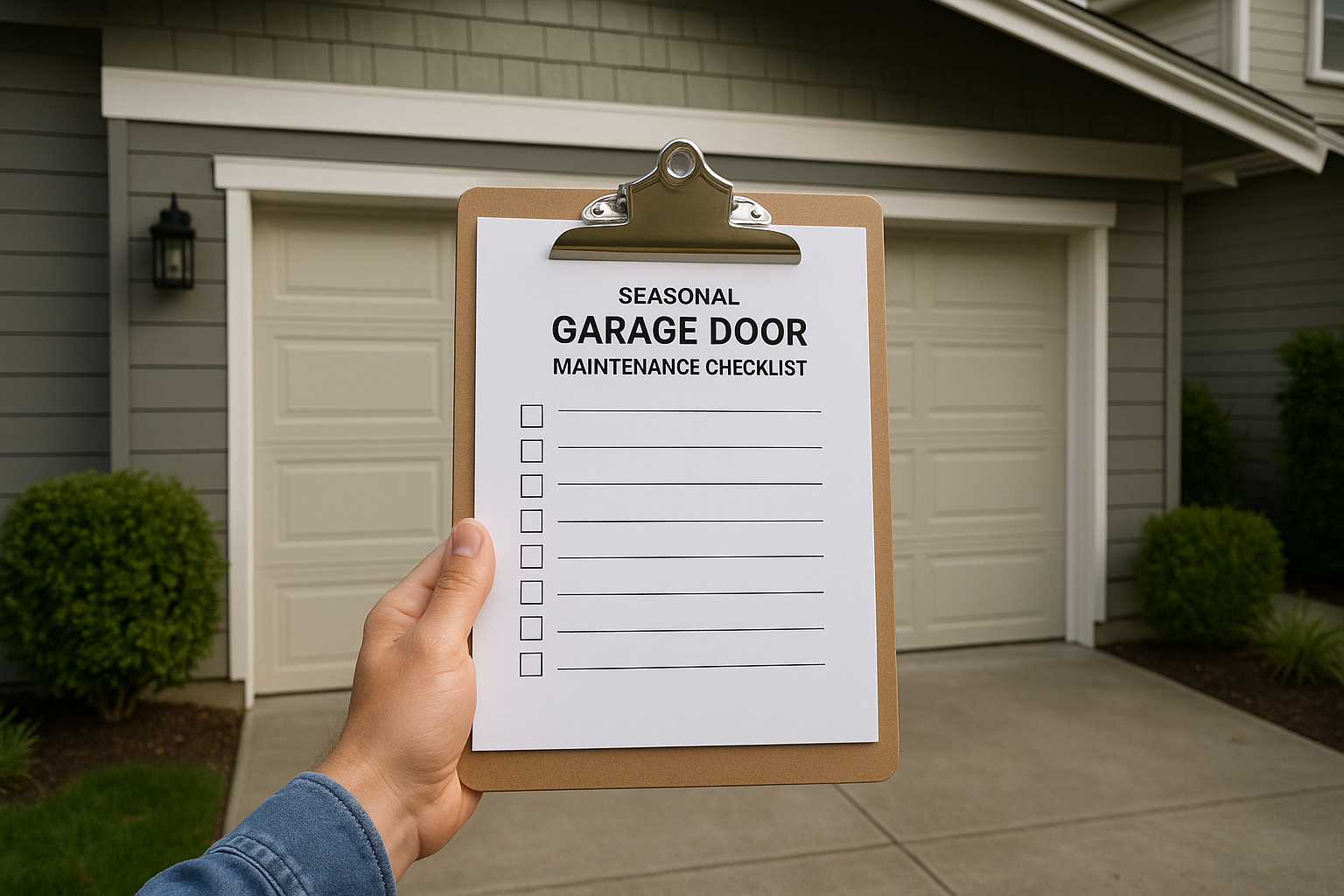 Seasonal Garage Door Maintenance Checklist for Same Day Garage Door Repair in Bellevue, WA