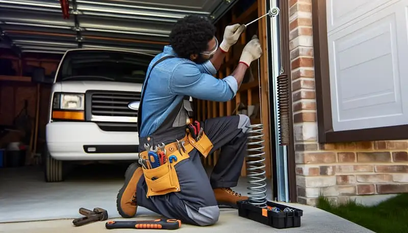 Garage Door Spring Repair in Bellevue